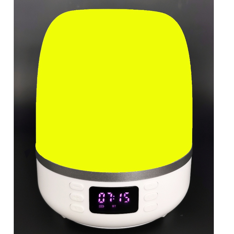 Altavoz de radio de reloj Bluetooth FB-BSK5 con lámpara de escritorio, bola de discoteca y iluminación de proyección